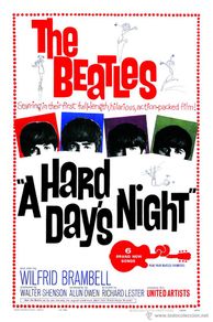 Poster collecting : The Beatles * Hard Days Night * USA Movie Promo Poster 1964 !! cartel concierto 30x40 !!